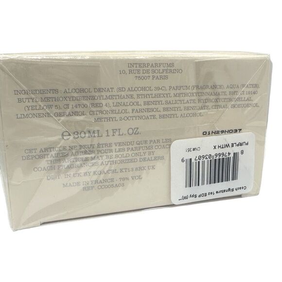 COACH Signature Eau de Parfum Natural Spray - 30 ml / 1 fl oz - Picture 4 of 4